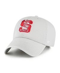 '47 Brand Men's Gray Nc State Wolfpack Vault Clean Up Adjustable Hat