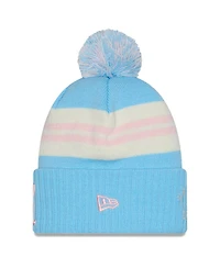 New Era Men's Light Blue Inter Miami Cf 2025 Jersey Hook Cuffed Knit with Pom Hat