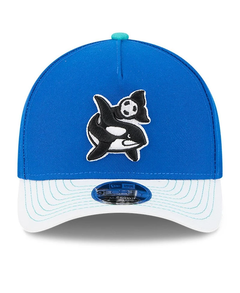 New Era Men's Blue/White Seattle Sounders Fc 2025 Jersey Hook 9FORTY M-Crown Adjustable Hat