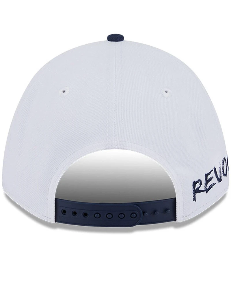 New Era Men's Navy/White New England Revolution 2025 Jersey Hook 9FORTY M-Crown Adjustable Hat