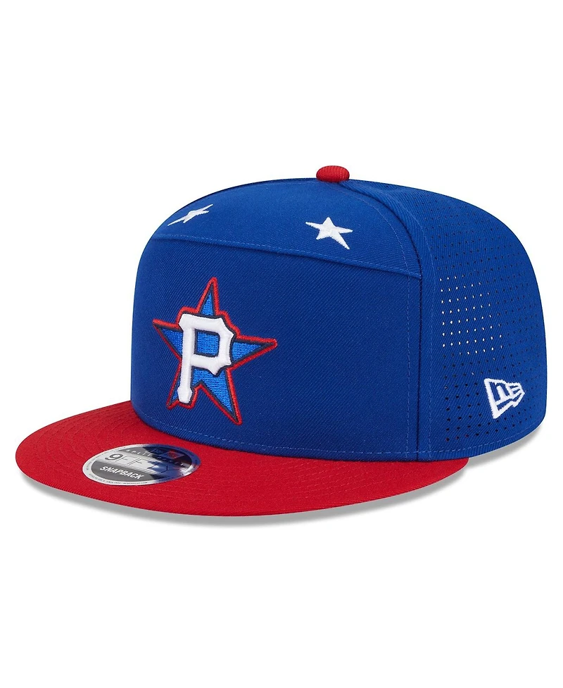 New Era Men's Blue/Red Pittsburgh Pirates 2025 Mlb All-Star Game Workout Side Patch 9FIFTY Snapback Hat