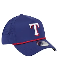 New Era Men's Royal Texas Rangers 39THIRTY A-Frame Perforated Flex Hat
