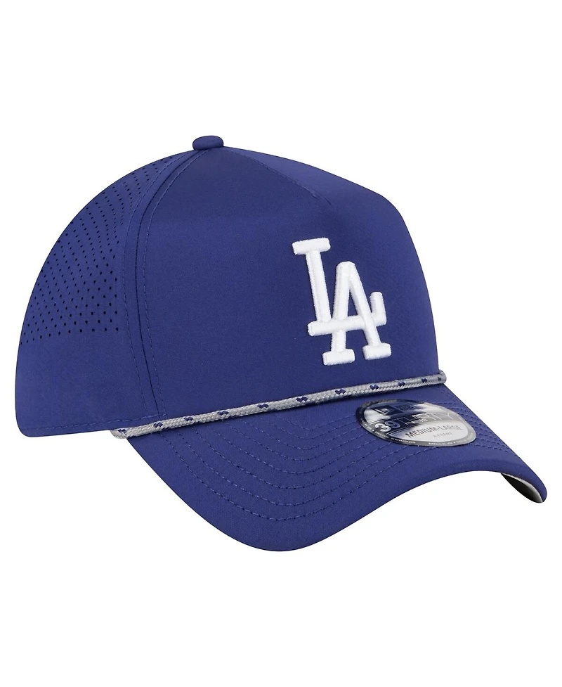 New Era Men's Royal Los Angeles Dodgers 39THIRTY A-Frame Perforated Flex Hat