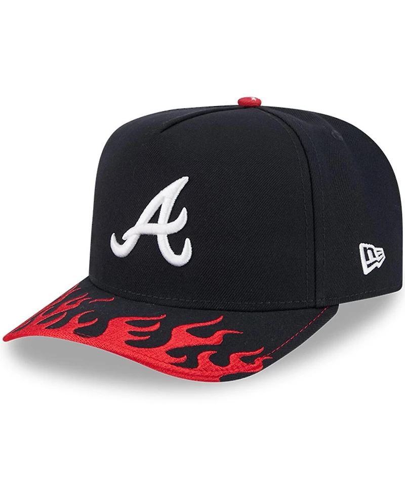 New Era Men's Navy Atlanta Braves 2025 Mlb Speedway Classic A-Frame 59FIFTY Fitted Hat