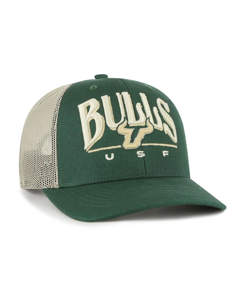 '47 Brand Men's Green South Florida Bulls Arid Adjustable Trucker Hat