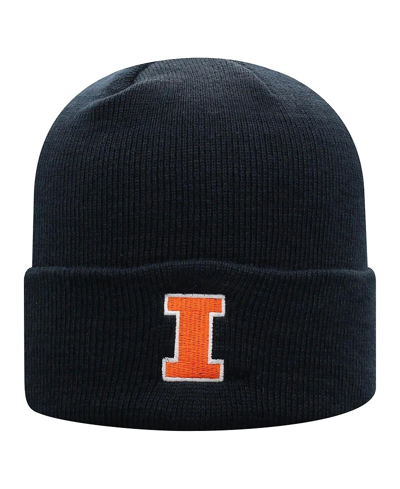 Top of the World Men's Navy Illinois Fighting Illini Logo Cuffed Knit Hat