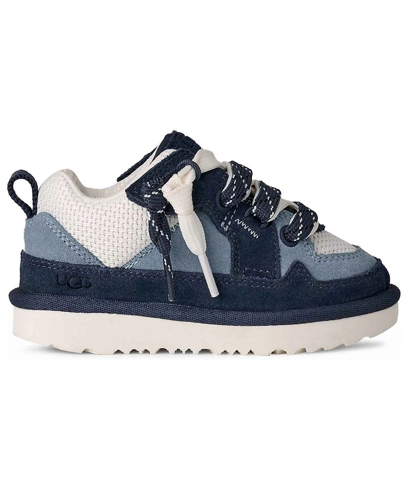 Ugg Toddler Boys and Girls Lo Lowmel Two-Tone Flat Lace Sneaker