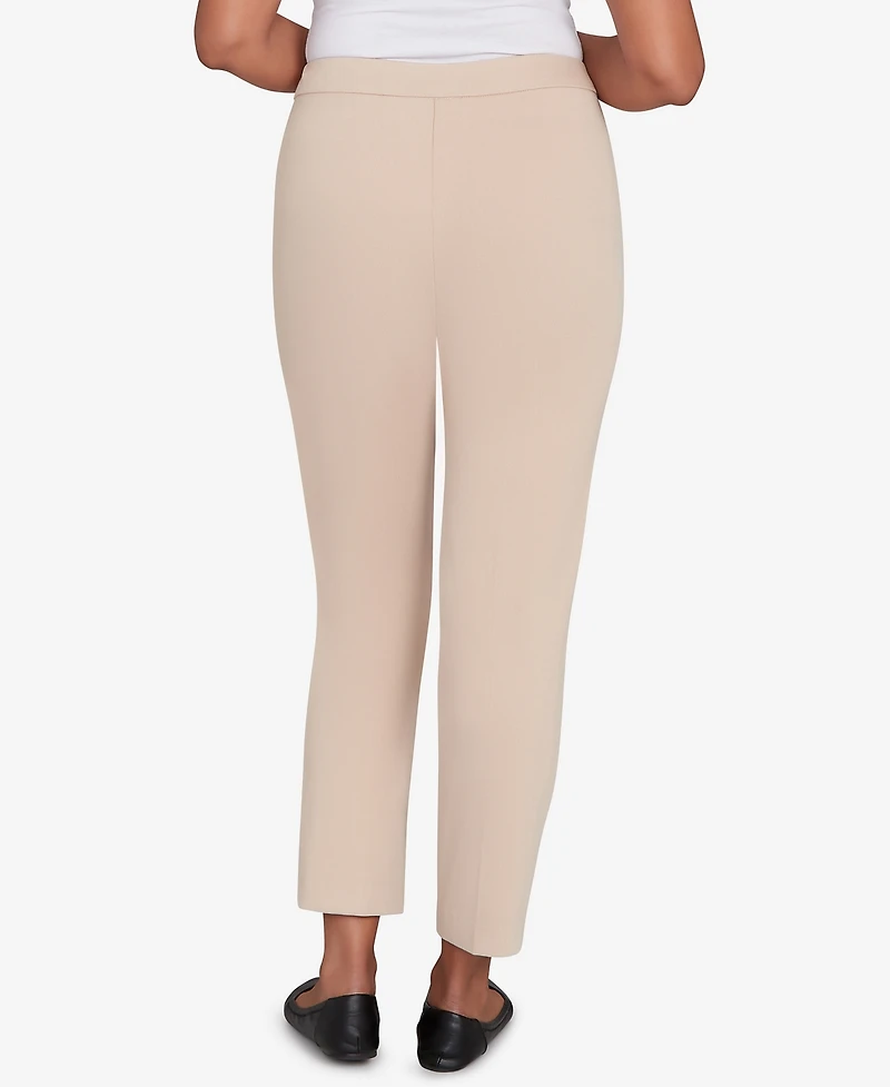 Alfred Dunner Petite Fitted Twill Crop Pants