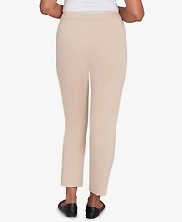 Alfred Dunner Petite Fitted Twill Crop Pants