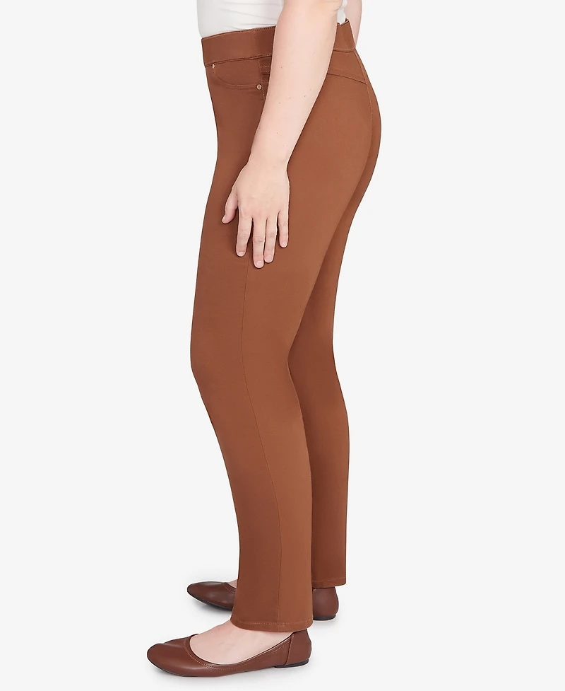 Alfred Dunner Petite Allure Front Pocket Crop Pants