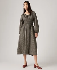 Levi's Women's Fleur Tess Smocked Boho Dress