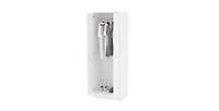 Slickblue Modern 2-Door Wardrobe Armoire Cabinet with Clothes Hanging Rod for Bedroom