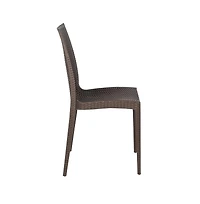 LeisureMod Mace Mid-Century 5-Piece Outdoor Dining Set