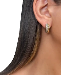 Le Vian Chocolate Diamond Medium Hoop Earrings (1-1/6 ct. t.w.) in 14k Gold, 0.63"