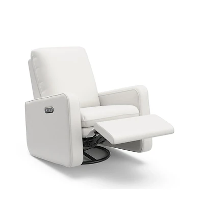 Graco Teddi Power Recliner Swivel Glider with Usb - Ivory Basketweave