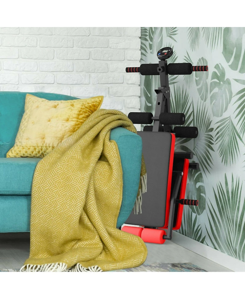 Akiudex Adjustable Foldable Weight Bench with Monitor