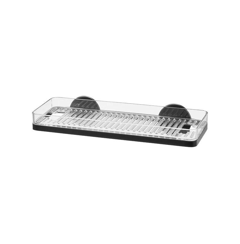 iDesign Self-Adhesive Shower Shelf with Razor Holder
