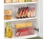 iDesign Stackable Hinged-Lid Pantry Storage Box - Clear