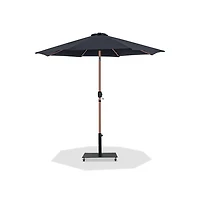 Meridian Furniture Fiji Fabric / Matte Aluminum Patio Umbrella with Base Sets