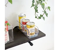 iDesign Narrow Pantry Bin for Kitchen Storage - Set of 4 - Clear