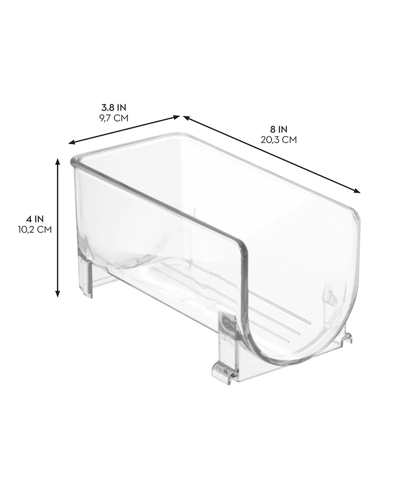 iDesign Stackable Holder for Water or Wine Bottles, Set of 2, Clear, Made in Usa
