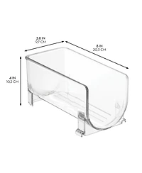 iDesign Stackable Holder for Water or Wine Bottles, Set of 2, Clear, Made in Usa