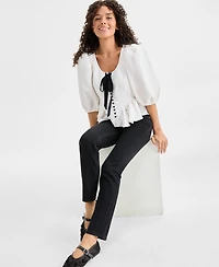 Free People Women's Oracle Low-Rise Slim Straight Jeans