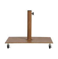 Meridian Furniture Belize Teak Steel Patio Umbrella Base