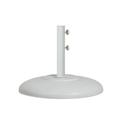Meridian Furniture Cozumel Matte White Steel Patio Umbrella Base