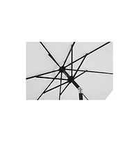 Meridian Furniture Fiji White Fabric Patio Umbrellas