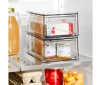 iDesign Stackable Kitchen Storage Drawer - Set of 2 - Clear