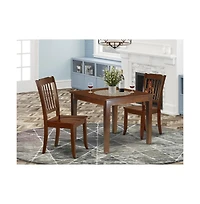 East West Furniture Dining Room Set Mahogany