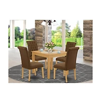 East West Furniture Dining Room Set Oak