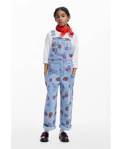 Desigual Girls Girls's Denim dungarees with fruits