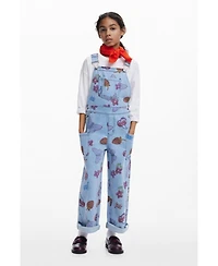 Desigual Girls Girls's Denim dungarees with fruits