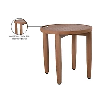 Meridian Furniture Maui Natural Outdoor Patio End Table