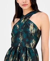 Anne Klein Women's Crisscross Sleeveless Midi Dress