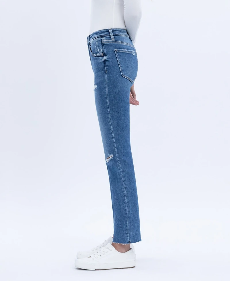 Vervet Women's High Rise Slim Straight Jeans