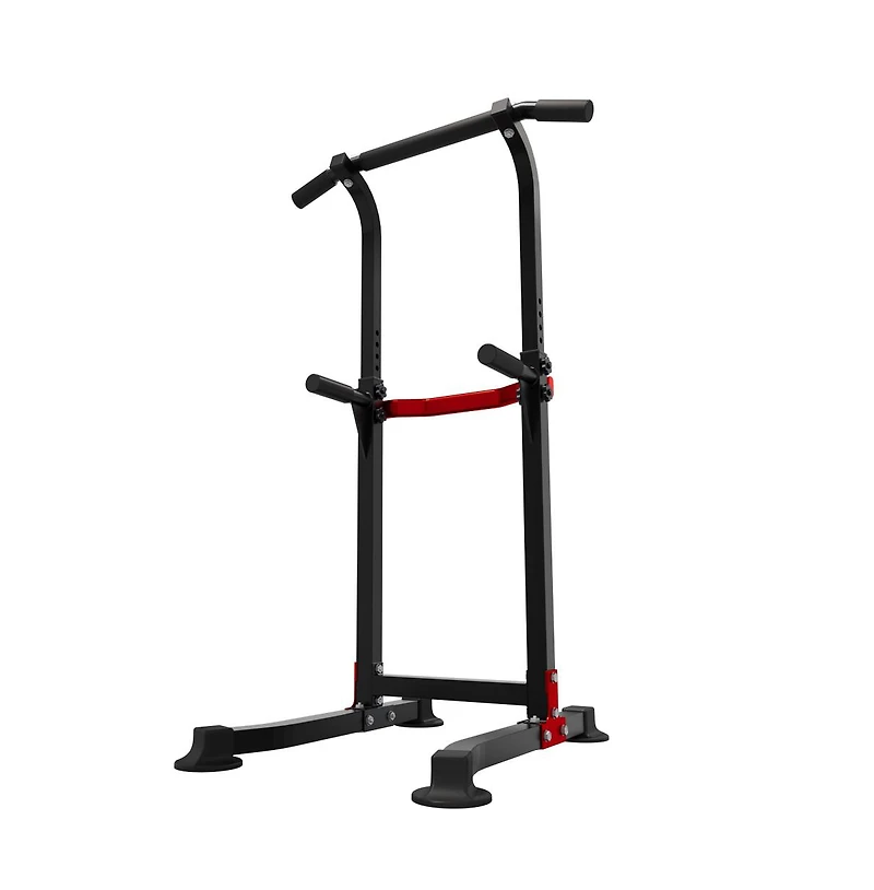 Zenova Pull Up Bar Dip Bar Power Tower Workout Dip Station Height Adjustable