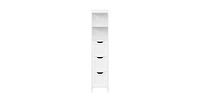 SlickblueBathroom Cabinet Tower with 3 Drawers and 2 Shelves in Wood Finish for Storage