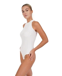 Belle & Bloom Women's Back For Good High Neck Bodysuit
