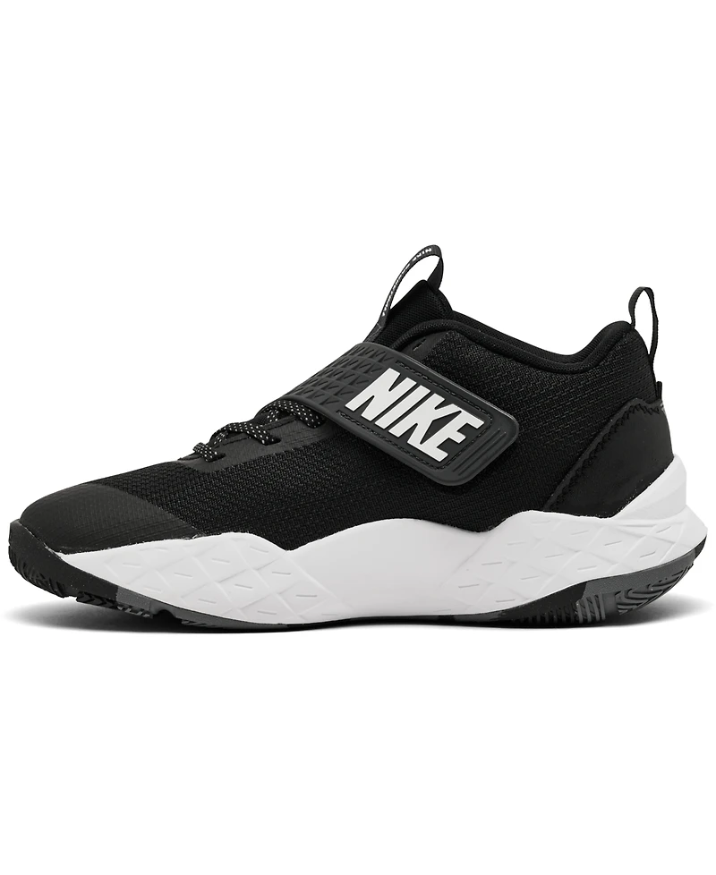 Nike Big Kids Team Hustle D 12 Fastening Strap Basketball Sneakers from Finish Line
