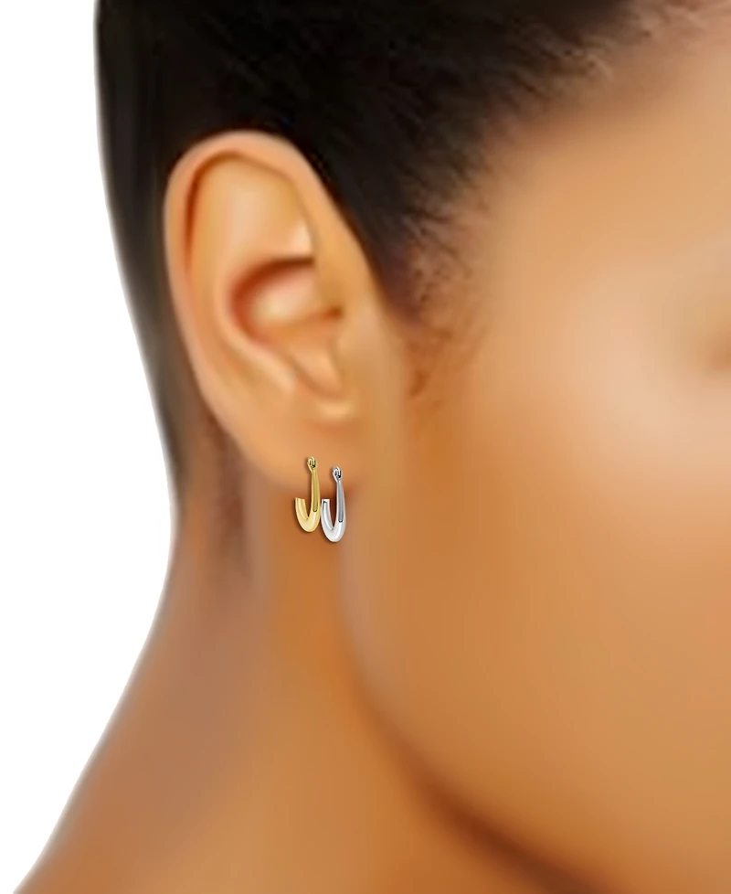 Giani Bernini Polished Oval Oval Small Hoop Earrings, Macy's Exclusive