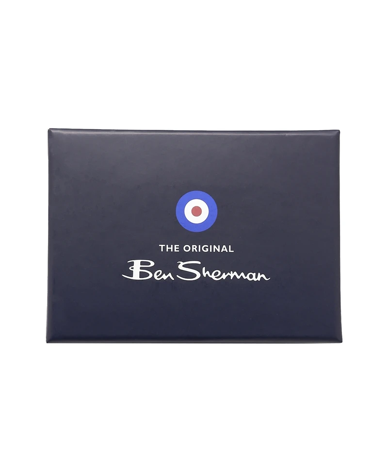 Ben Sherman Men's 2-Piece Stripe Tie and Pocket Square Half Box Set
