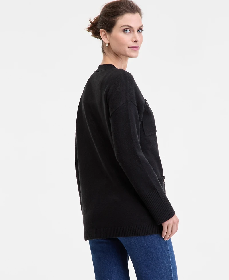 I.n.c. International Concepts Women's Pocket Cardigan, Macy's Exclusive