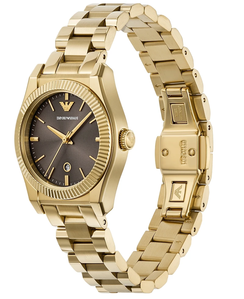 Emporio Armani Women's Gold-Tone Stainless Steel Bracelet Watch 32mm