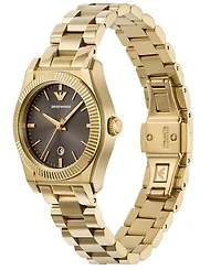 Emporio Armani Women's Gold-Tone Stainless Steel Bracelet Watch 32mm