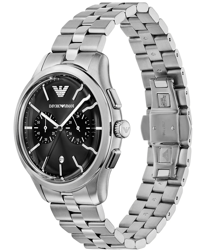 Emporio Armani Men's Chronograph Stainless Steel Bracelet Watch 42mm