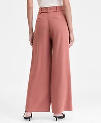 I.n.c. International Concepts Women's Belted High-Rise Wide-Leg Pants, Macy's Exclusive