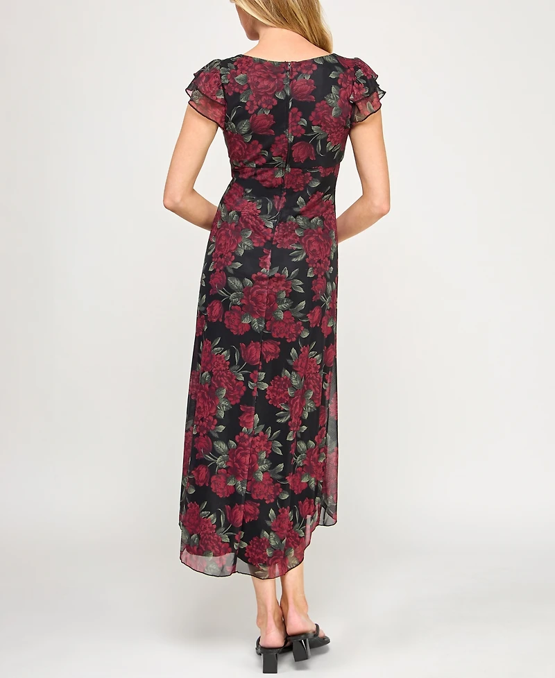 Bcx Juniors' Sweetheart Neck Midi Dress